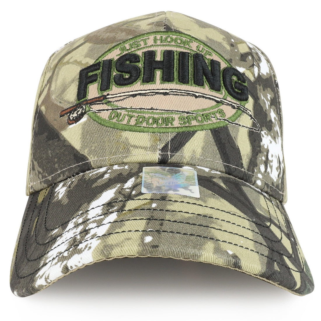 Trendy Apparel Shop Just Hook up Fishing Outdoor Sports Embroidered Adjustable Baseball Cap
