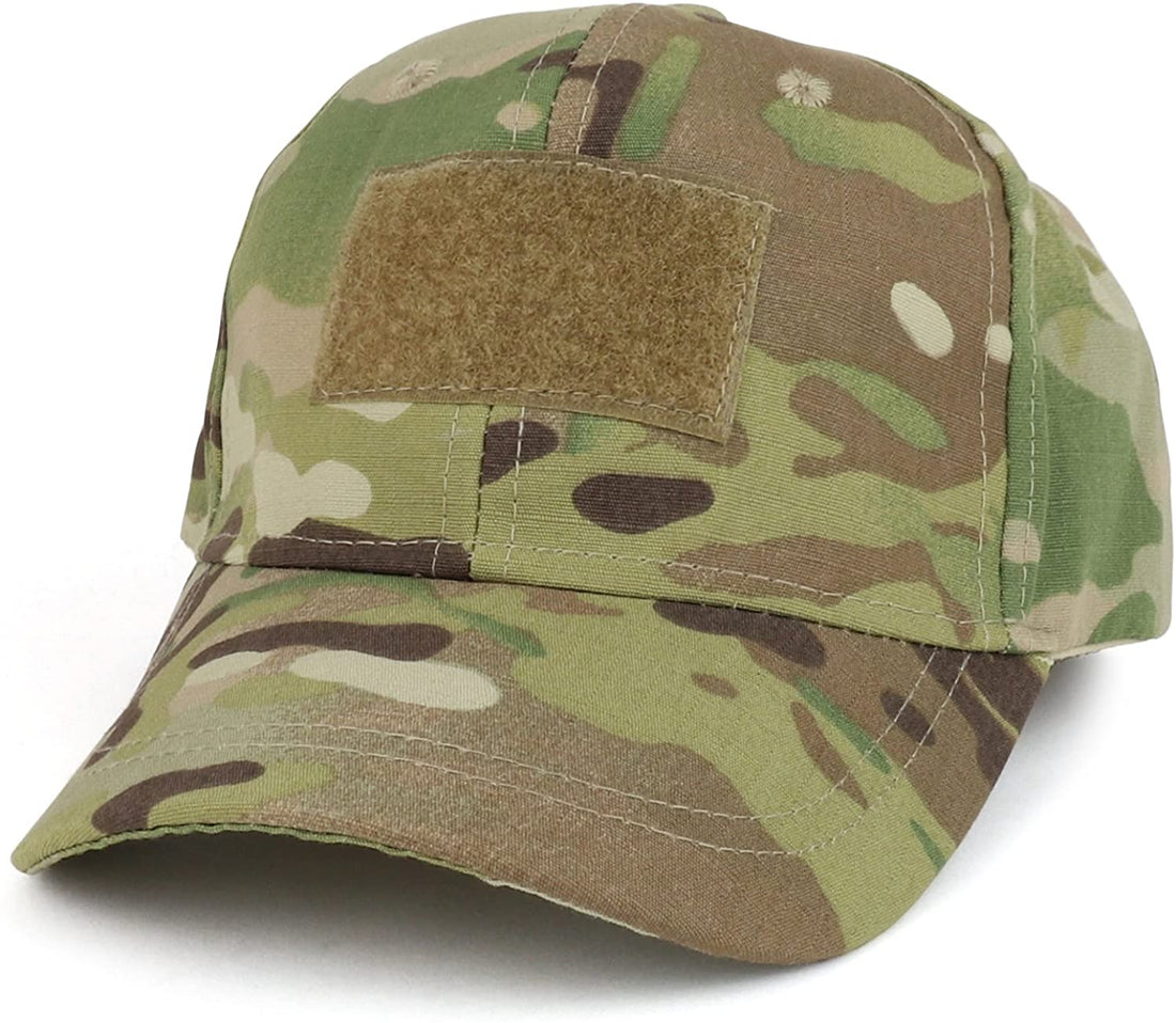 Trendy Apparel Shop Kid's Youth Size Tactical Cap with Hook and Loop Patch