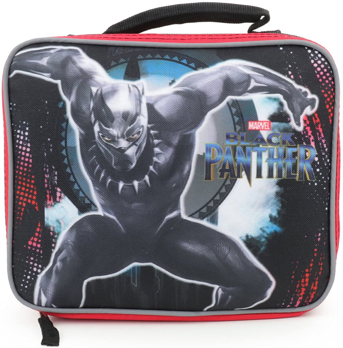 Trendy Apparel Shop Black Panther Prince T'Challa Graphic Print School Lunch Bag