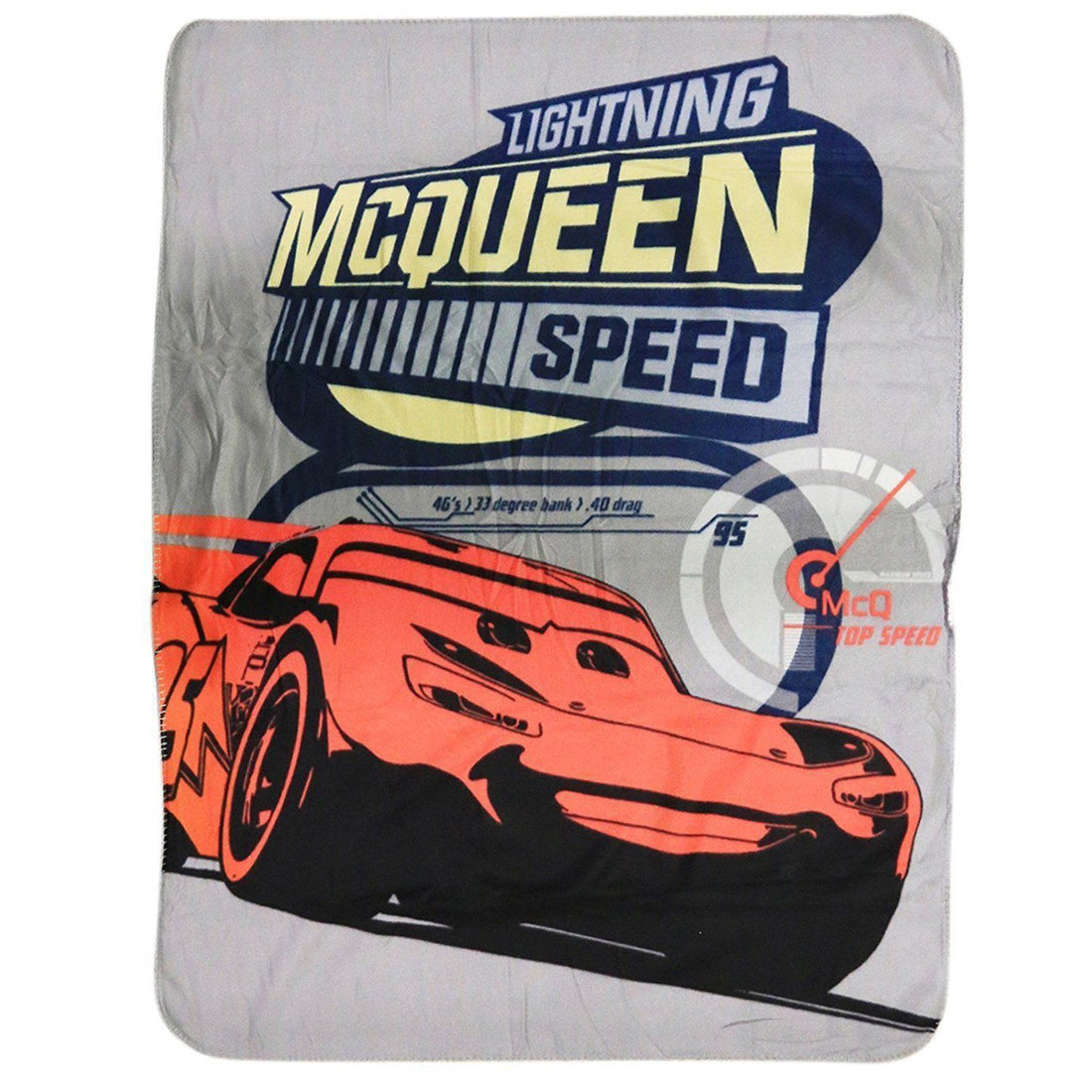 Trendy Apparel Shop Pixar Cars Lightning McQueen Speed 45 '' by 60 '' Fleece Throw Blanket