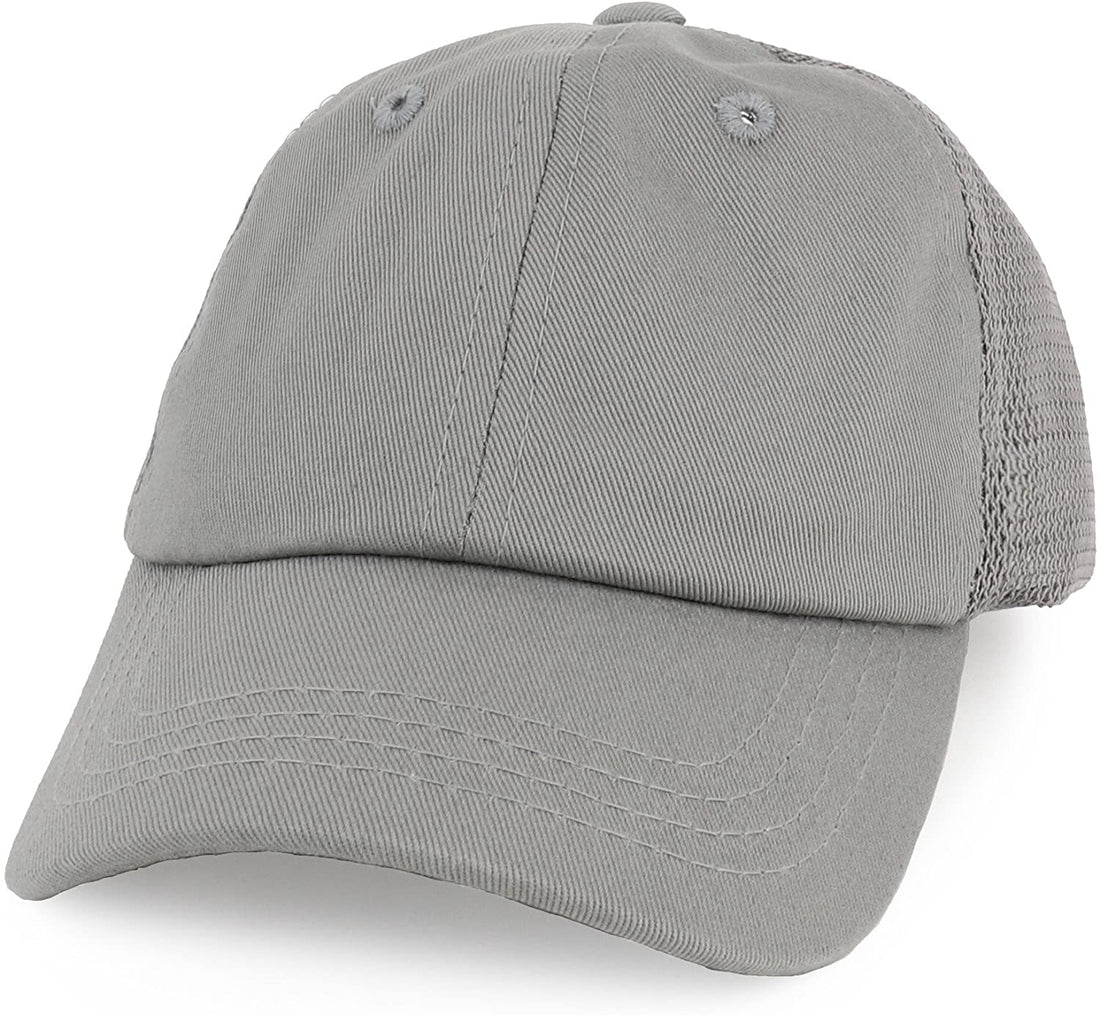 Trendy Apparel Shop Infant Size Unstructured Adjustable Trucker Mesh Baseball Cap - Multipack - Black Navy