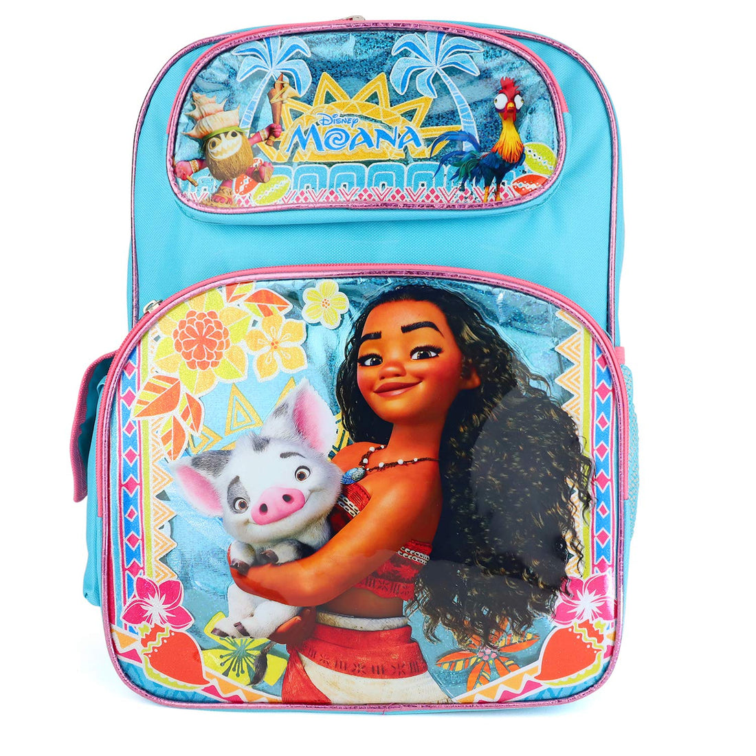 Trendy Apparel Shop Moana Pua Kids Girl's Glitter School 16" Backpack