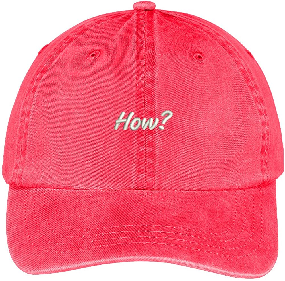 Trendy Apparel Shop Embroidered Washed Cotton Adjustable Cap