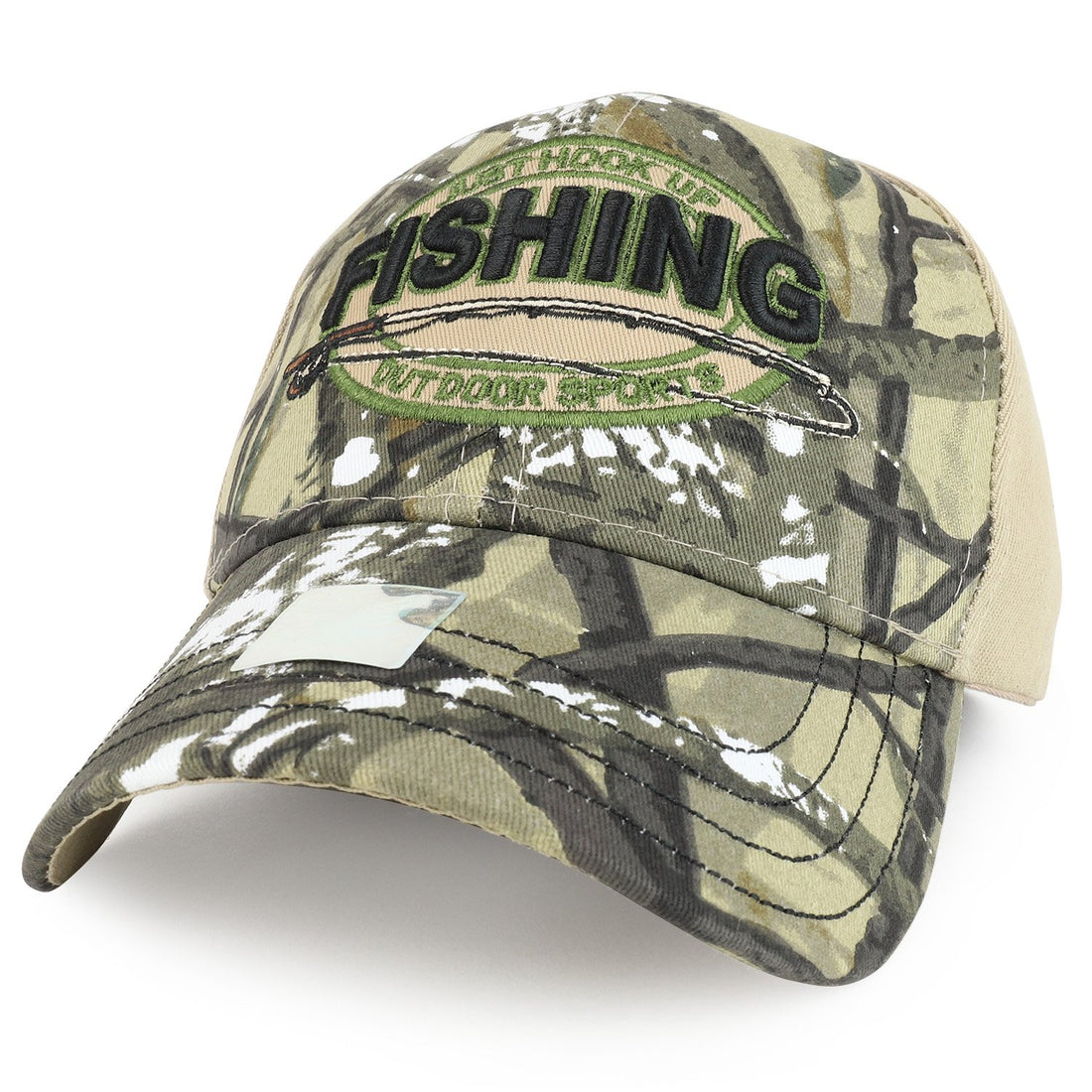 Trendy Apparel Shop Just Hook up Fishing Outdoor Sports Embroidered Adjustable Baseball Cap