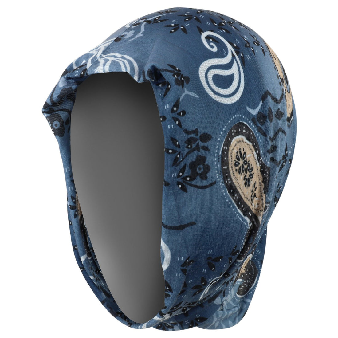 Trendy Apparel Shop Multifunctional Bandana Printed Headband Scarf - BLUE